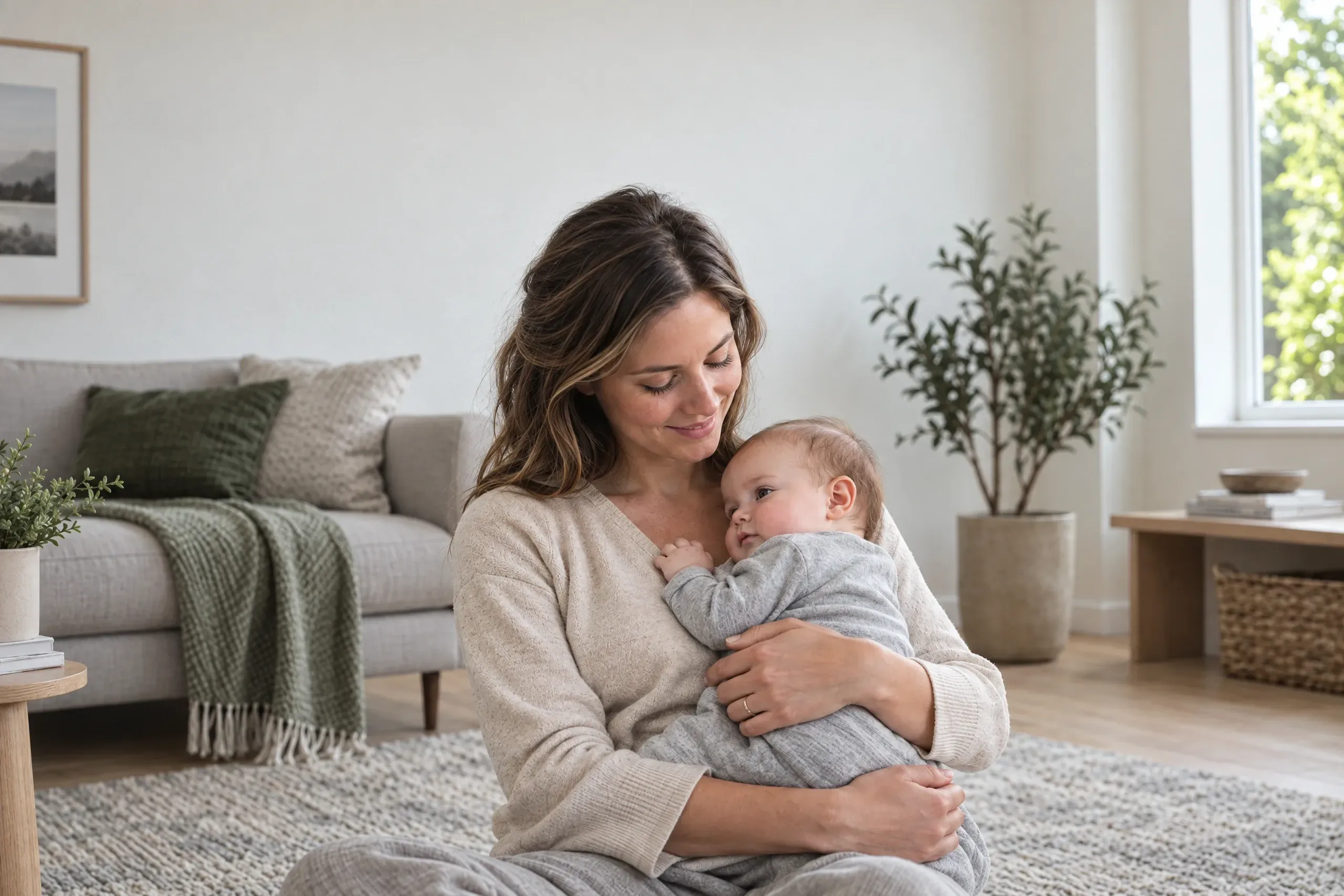 Mother rebuilding core and pelvic floor strength after pregnancy at Camarillo Spine & Nerve Institute in Camarillo, CA