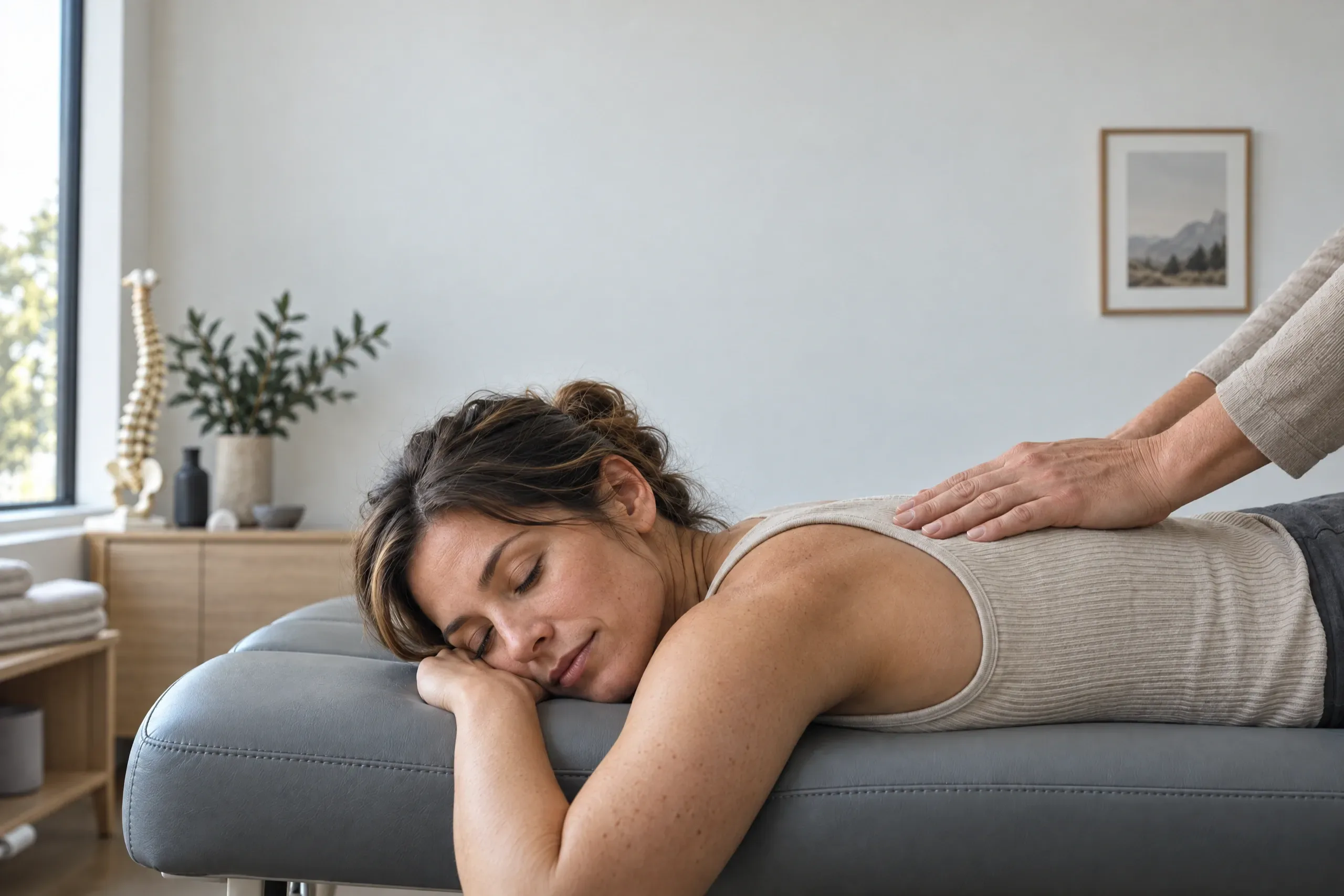 Chiropractic adjustment of the lower back performed at Camarillo Spine & Nerve Institute in Camarillo, CA